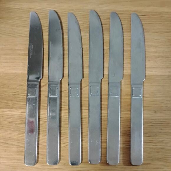 6 Reed & Barton Telluride 9" Dinner Knives Select Korea Stainless Steel - Picture 4 of 7